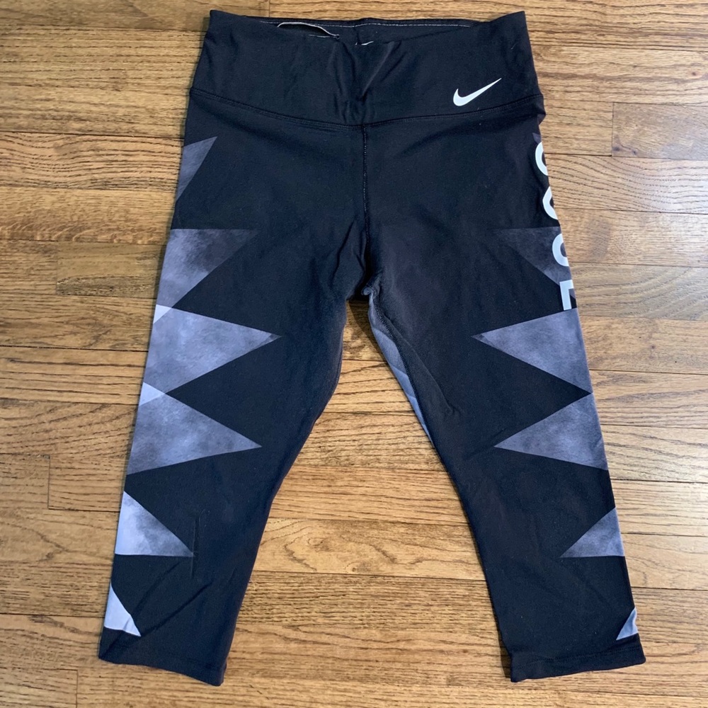 NIKE X SOULCYCLE DRI-FIT GEOMETRIC CROP LEGGING